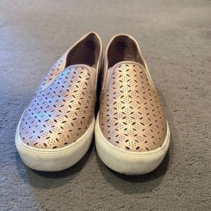 Rose Gold Anny Taylor Loft slides